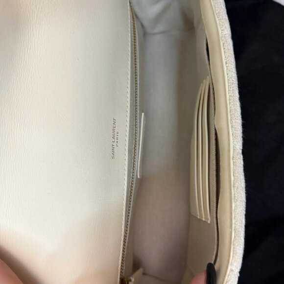 Saint Laurent Quilted Terry Jaime Crossbody Bag - Picture 13 of 16